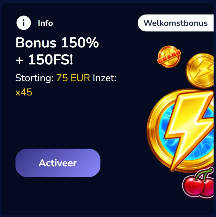 Welkomstbonus Slotseater casino – claim je casino bonus vandaag
