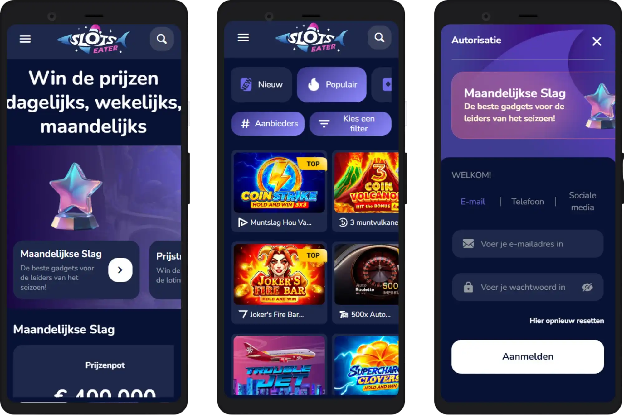 Mobiel casino Slotseater – speel overal je favoriete gokkasten